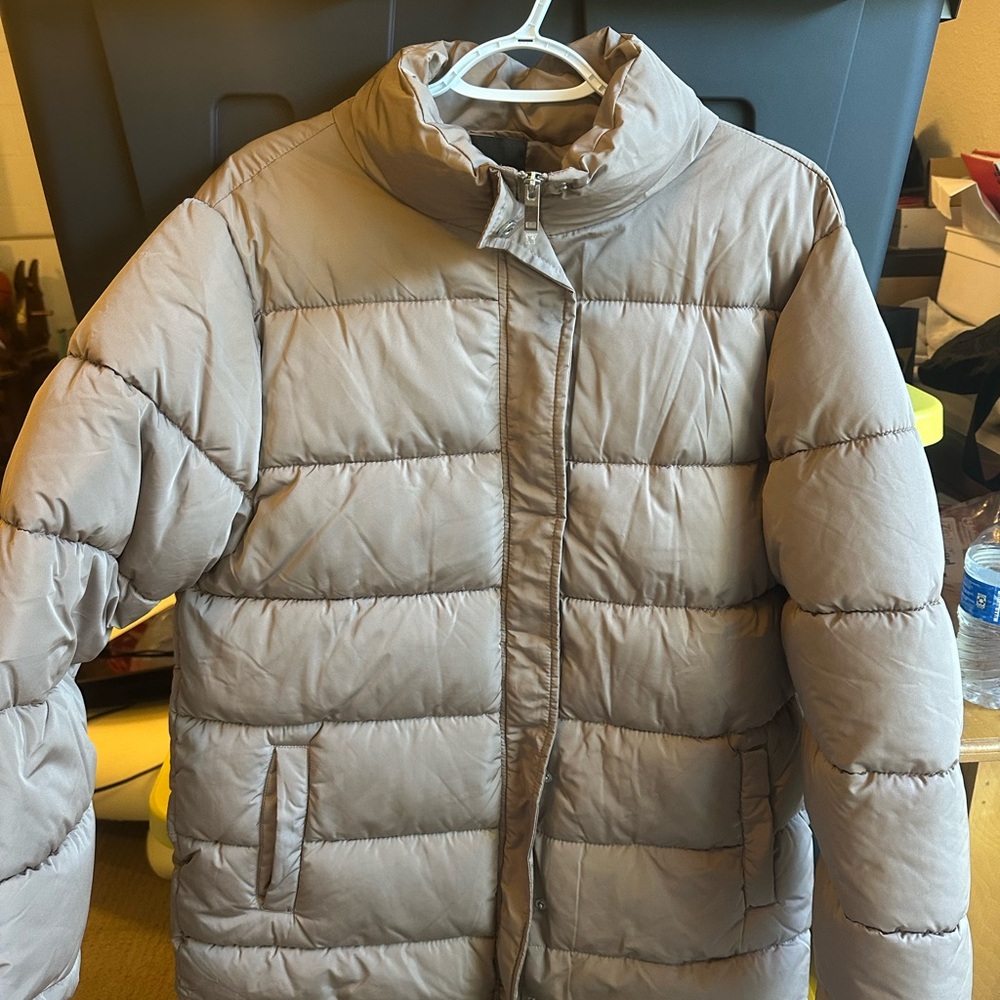 Forever 21 Tan Puffer Jacket